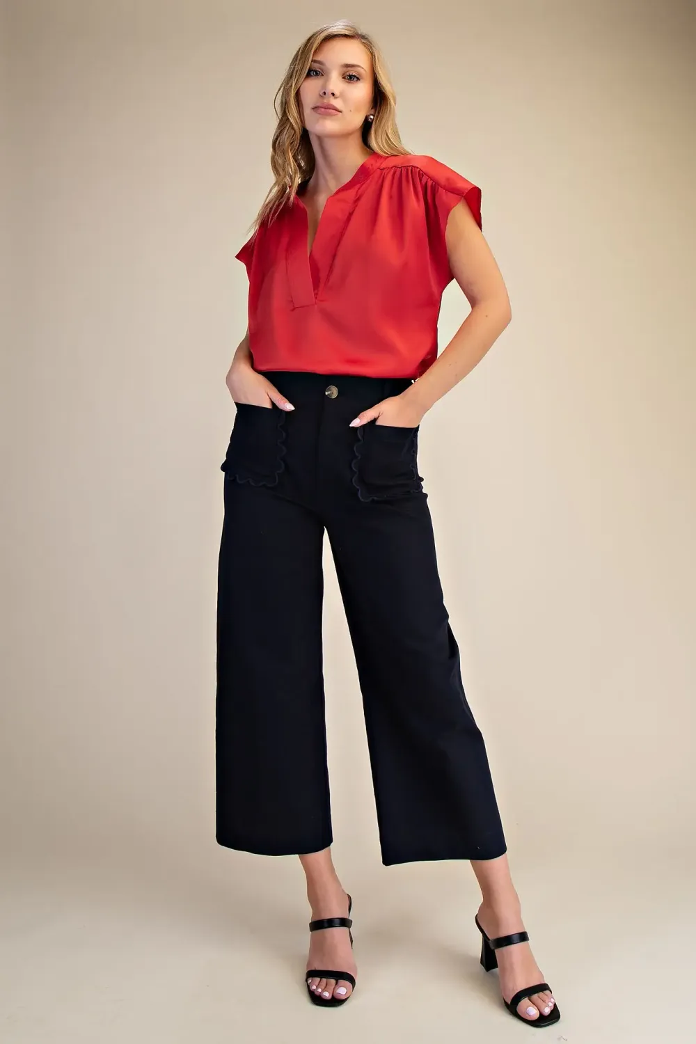 The Cindy Scalloped Pant