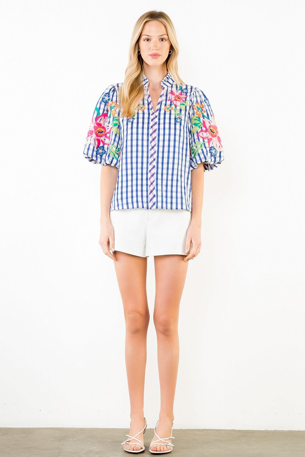 The Floral Gingham Top The Floral Gingham Top