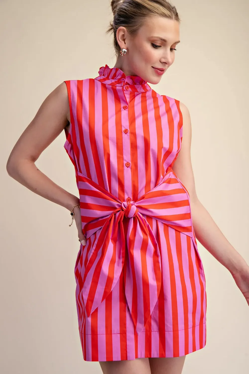 The Sunset Sorbet Stripe Dress