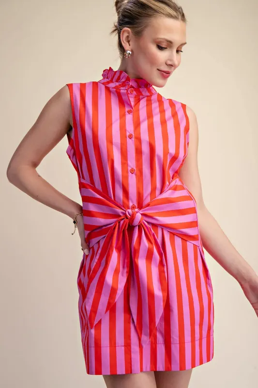 The Sunset Sorbet Stripe Dress