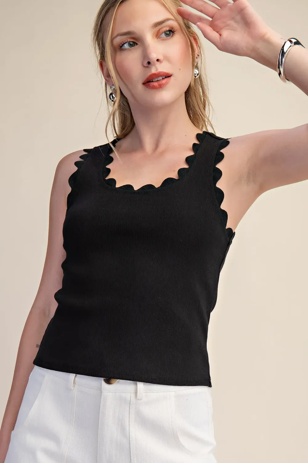 The Scallop Edge Ridge Tank The Scallop Edge Ridge Tank