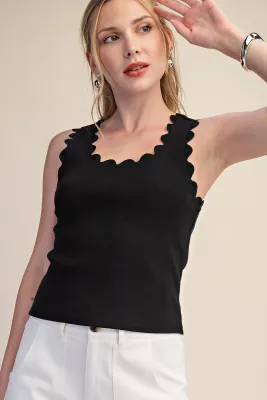 The Scallop Edge Ridge Tank The Scallop Edge Ridge Tank
