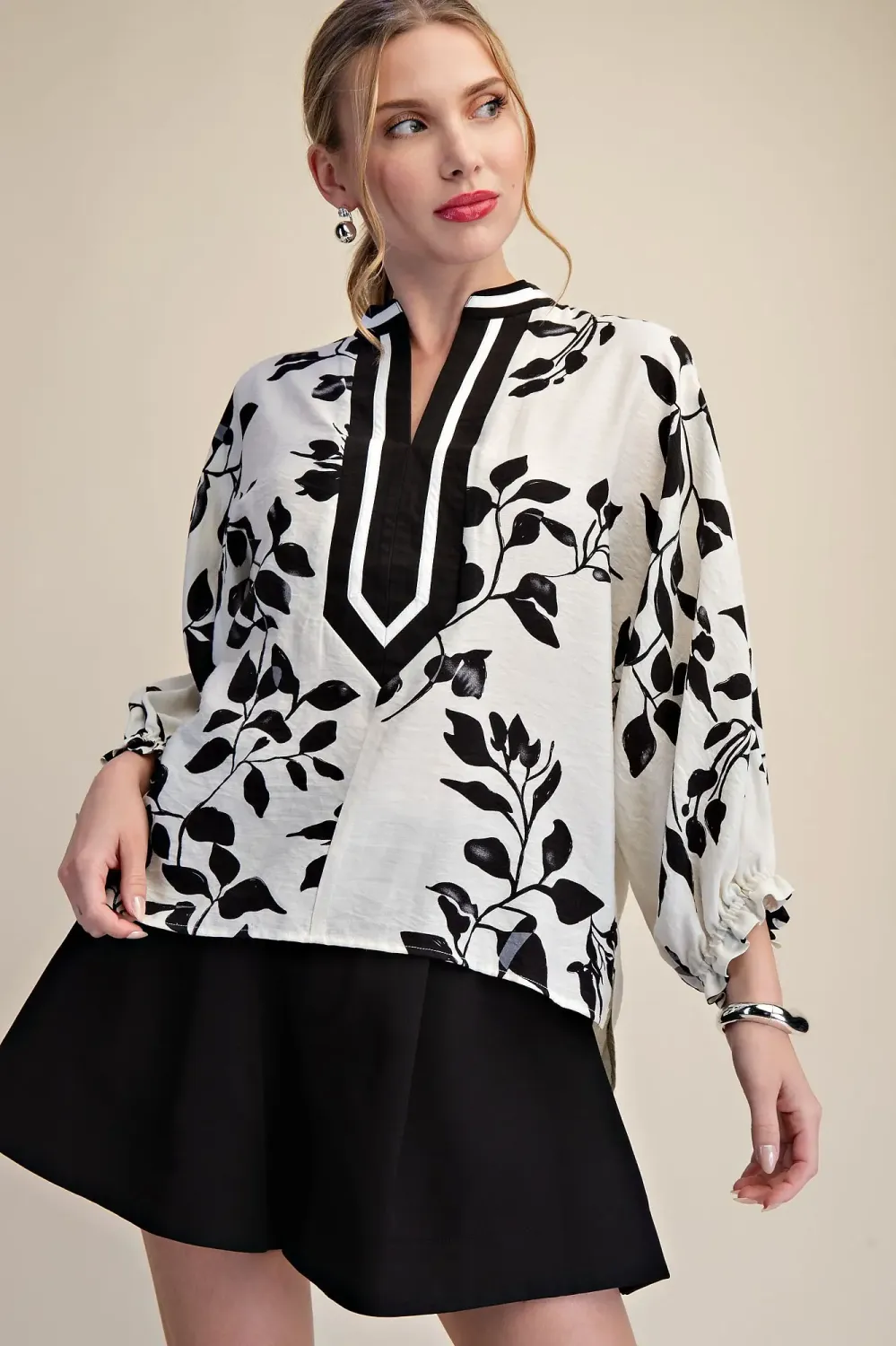 The Midnight Botanical Blouse The Midnight Botanical Blouse