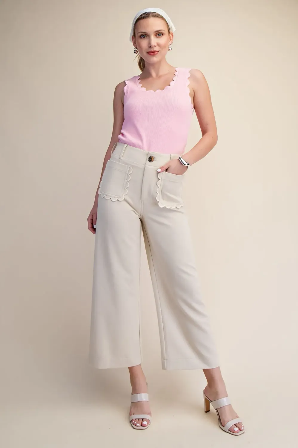 The Scallop Sands Wide Leg Pant The Scallop Sands Wide Leg Pant
