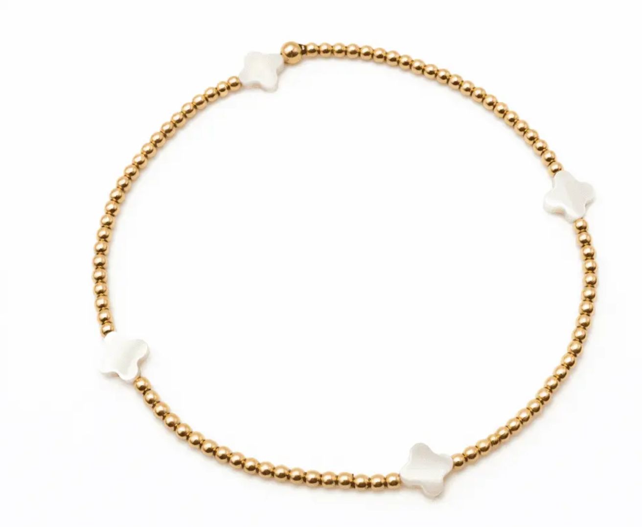 The Lucky Clover Bracelet White Mother Of Pearl The Lucky Clover Bracelet White Mother Of Pearl