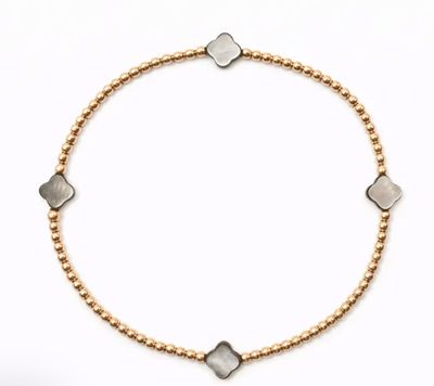 The Lucky Clover Bracelet Black Mother Of Pearl