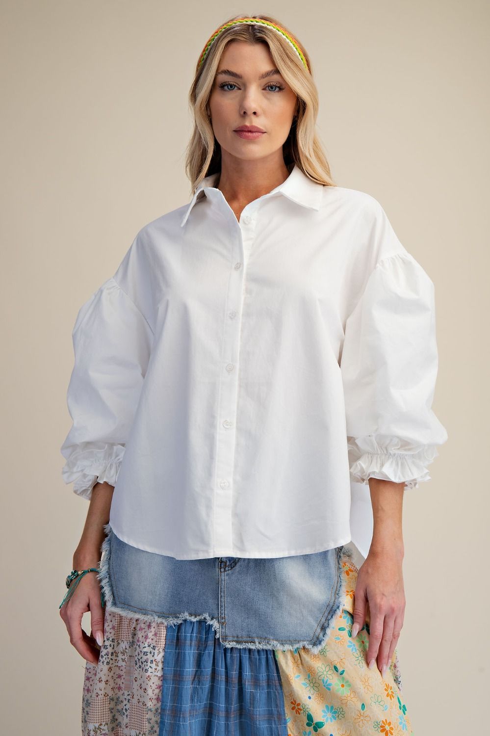 The Sutton Puff Sleeve Blouse The Sutton Puff Sleeve Blouse