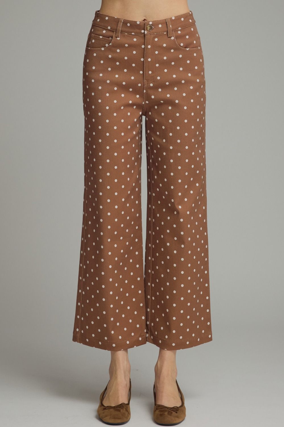 The Mocha Dot Wide Leg Pant The Mocha Dot Wide Leg Pant