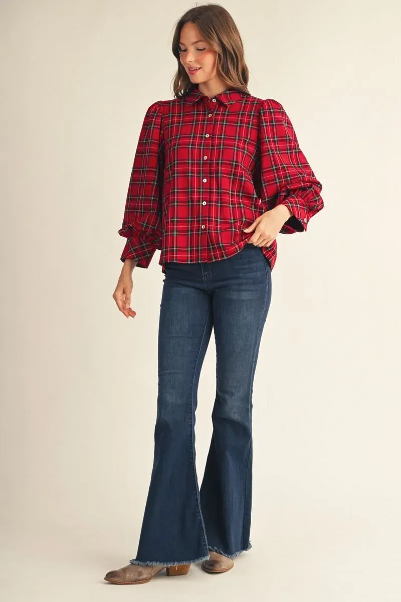 The Tartan + Tidings Blouse The Tartan + Tidings Blouse