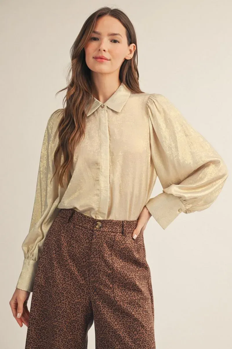 The Good As Gold Blouse The Good As Gold Blouse