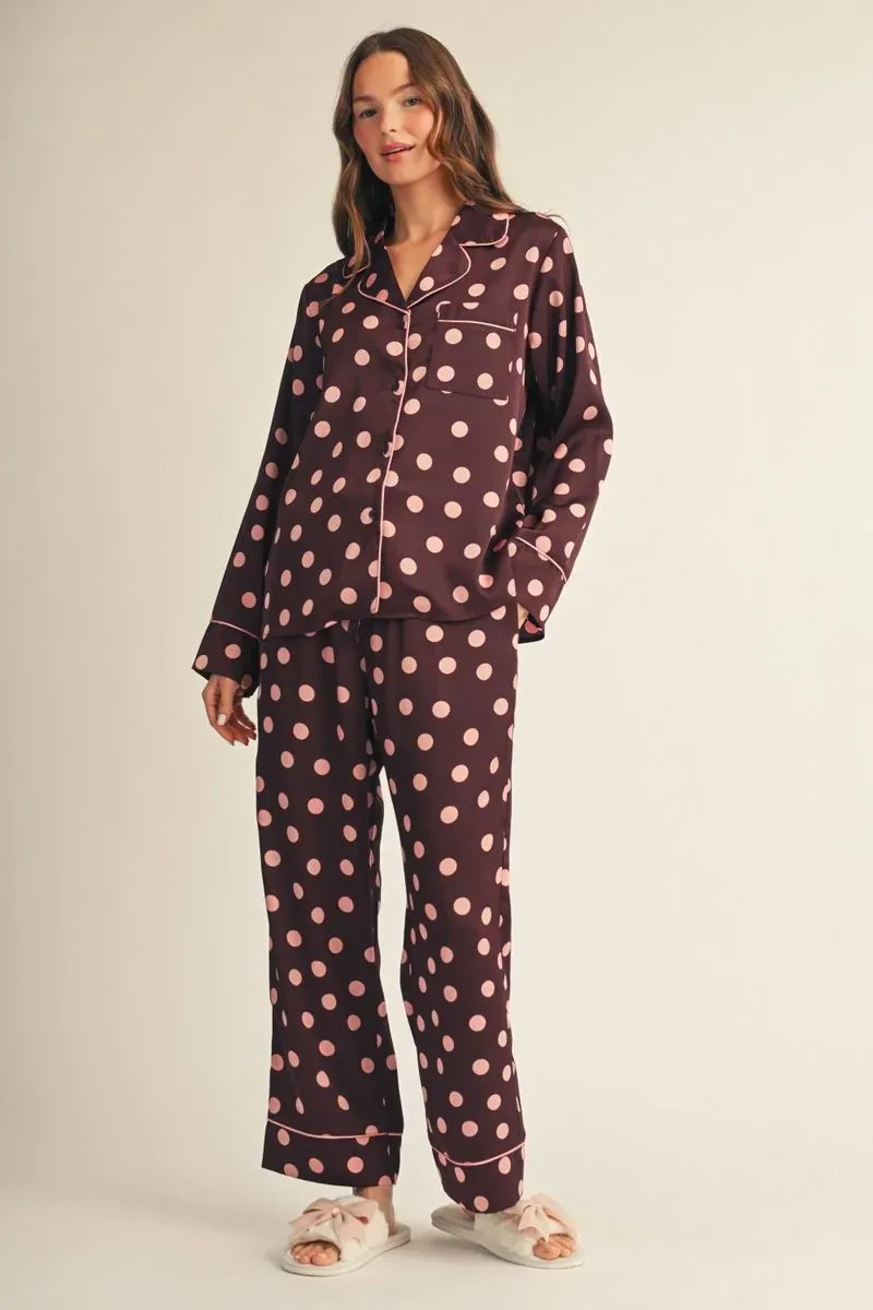 The Sweet Dreams Polka Dot Pajama Set