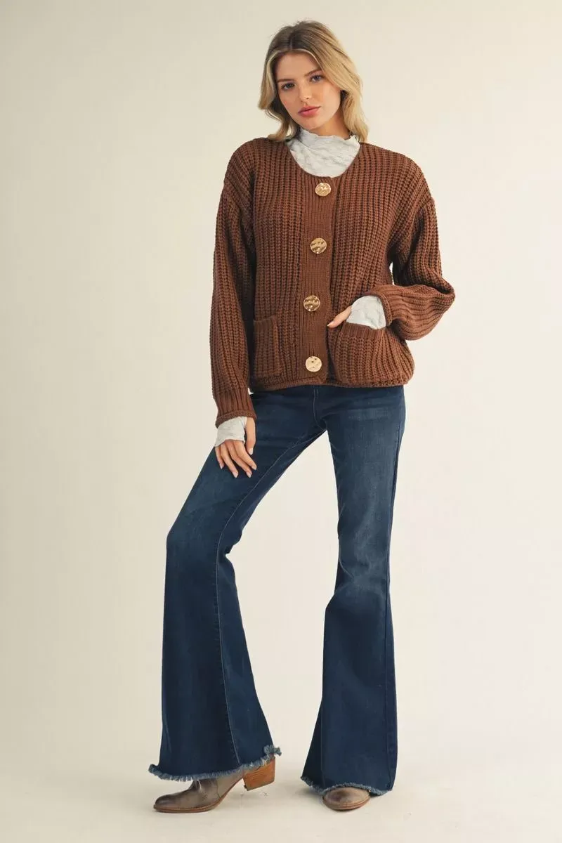 The Chestnut Glow Cardigan The Chestnut Glow Cardigan