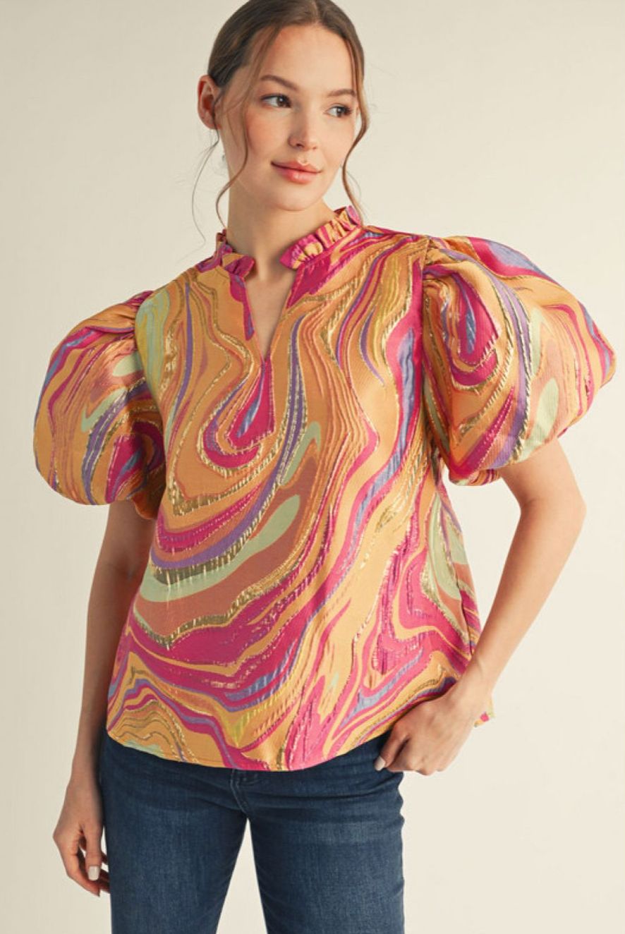 The Solara Swirl Top The Solara Swirl Top