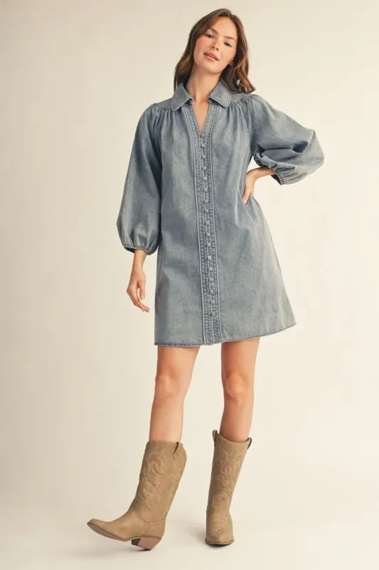 The Blue Ridge Chambray Dress The Blue Ridge Chambray Dress