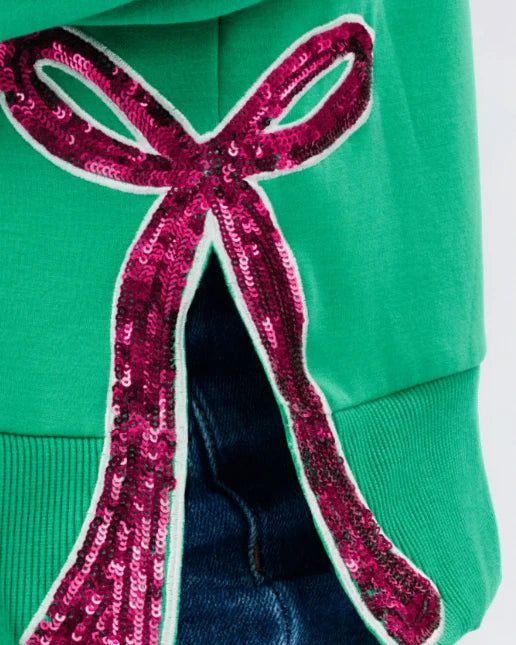 The Sequin Bow Sweatshirt The Sequin Bow Sweatshirt