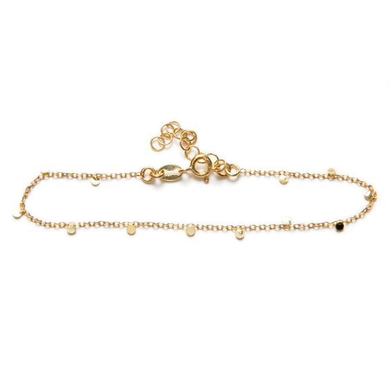 Pulsera en plata de ley  (Baño de oro)