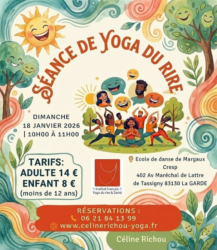 SEANCE DE YOGA DU RIRE DIMANCHE 18 JANVIER 2026 ADULTE