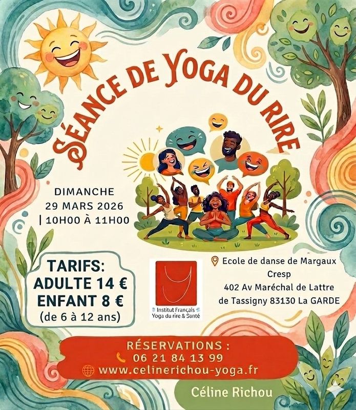 Séance de Yoga du Rire  ADULTE DIMANCHE 29 MARS 2026