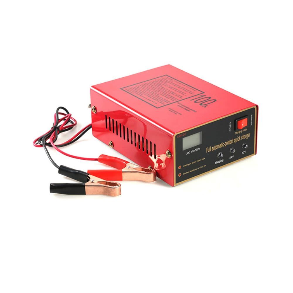Douup Full Automatic Battery Charger 12V/24V Electric Battery Charger B08CDVXYMC