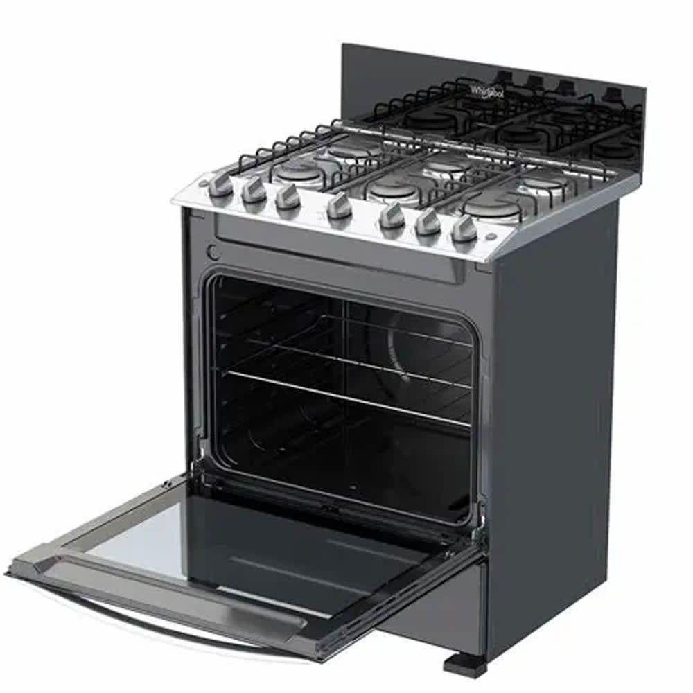 Whirlpool 30" 6 BURBER TOP BLACK LWFR3100B Propane Gas, Only Export