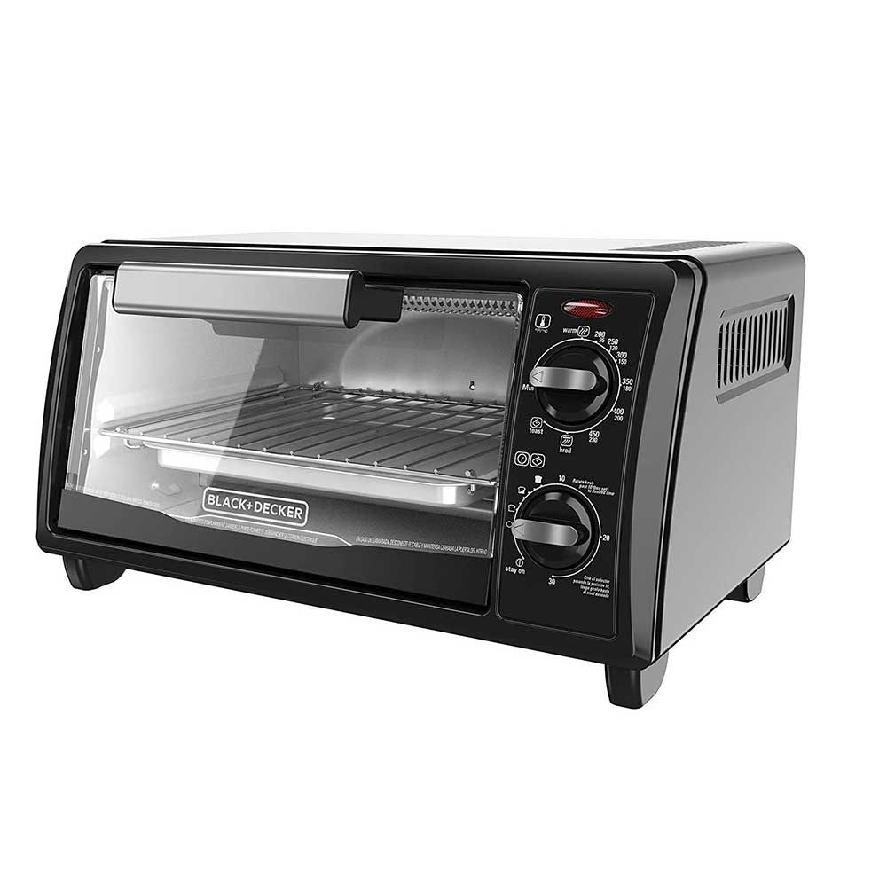 BLACK & DECKER 4-SLICE TOASTER OVEN BLACK TO1342B