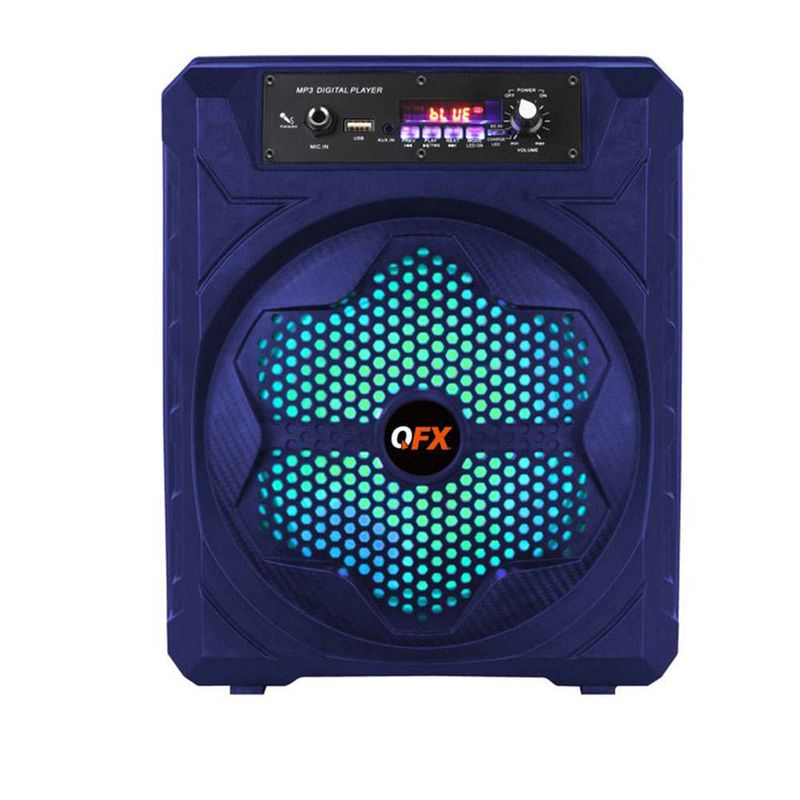 QFX 8" BT PORTABLE PARTY SPEAKER BT-84-BLU