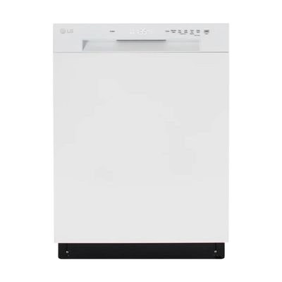 LG 24 in. White Front Control Dishwasher with Stainless Steel Tub and SenseClean LDFC2423W LG 24 in. White Front Control Dishwasher with Stainless Steel Tub and SenseClean LDFC2423W