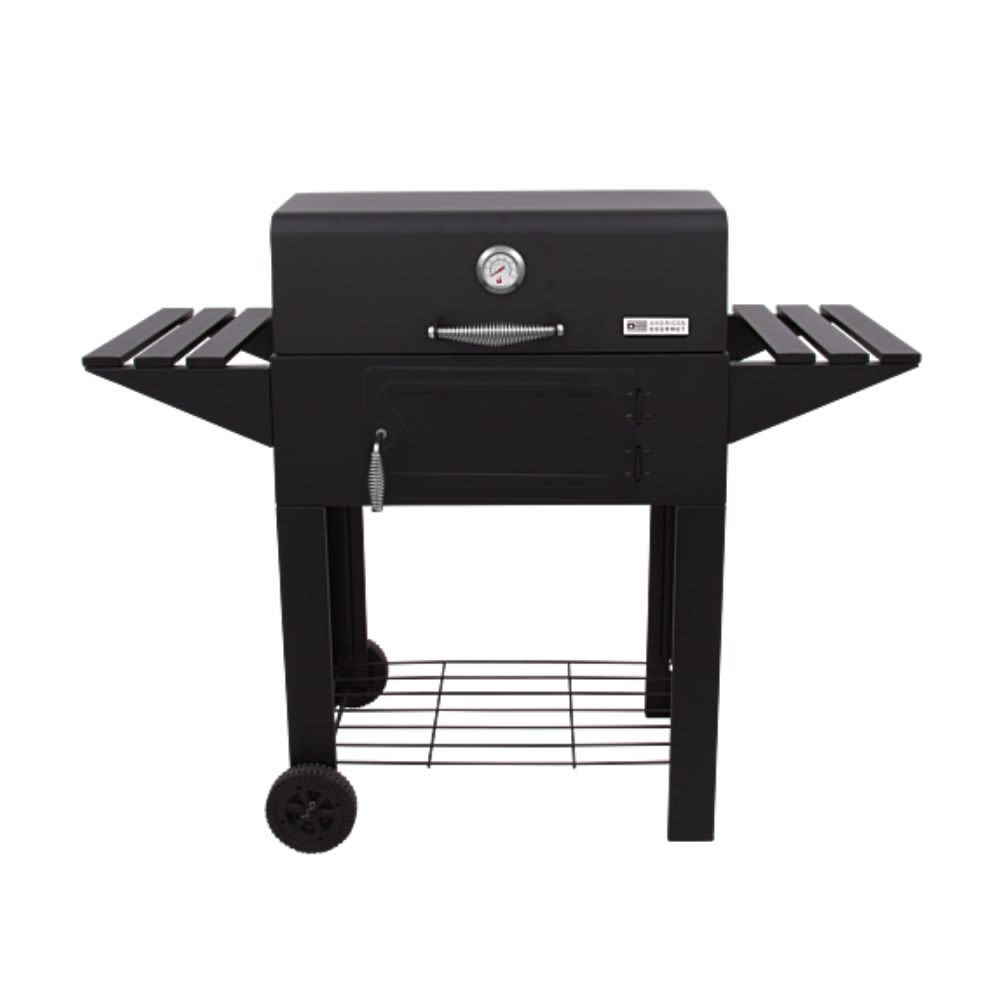 CHAR‑BROIL – American Gourmet Santa Fe 615 Charcoal Grill with Side Shelves – Black