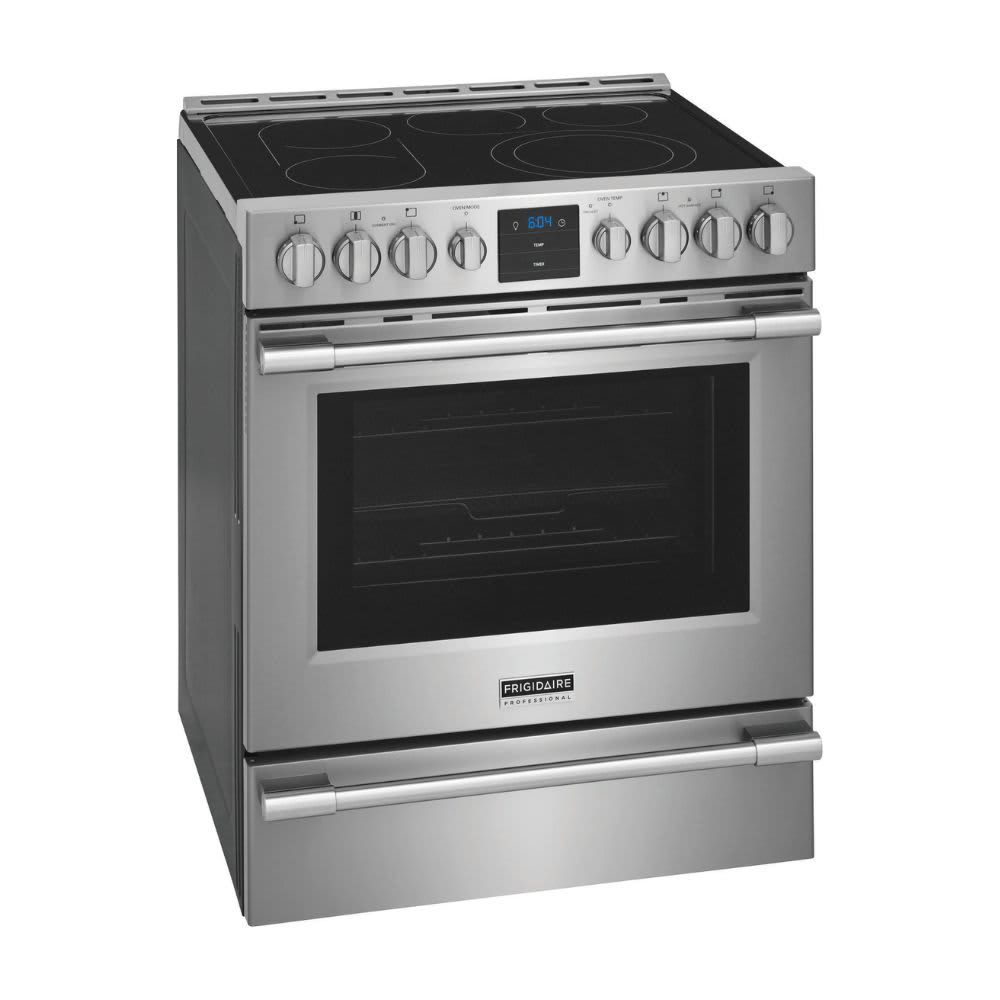 Frigidaire - Professional 5.4 Cu. Ft. Freestanding Oven Electric True Convection Range - Stainless Steel PCFE3078AF