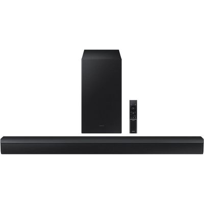 SAMSUNG – 2.1-Channel Soundbar with Wireless Subwoofer 200W – Black (Open Box SAMSUNG – 2.1-Channel Soundbar with Wireless Subwoofer 200W – Black (Open Box
