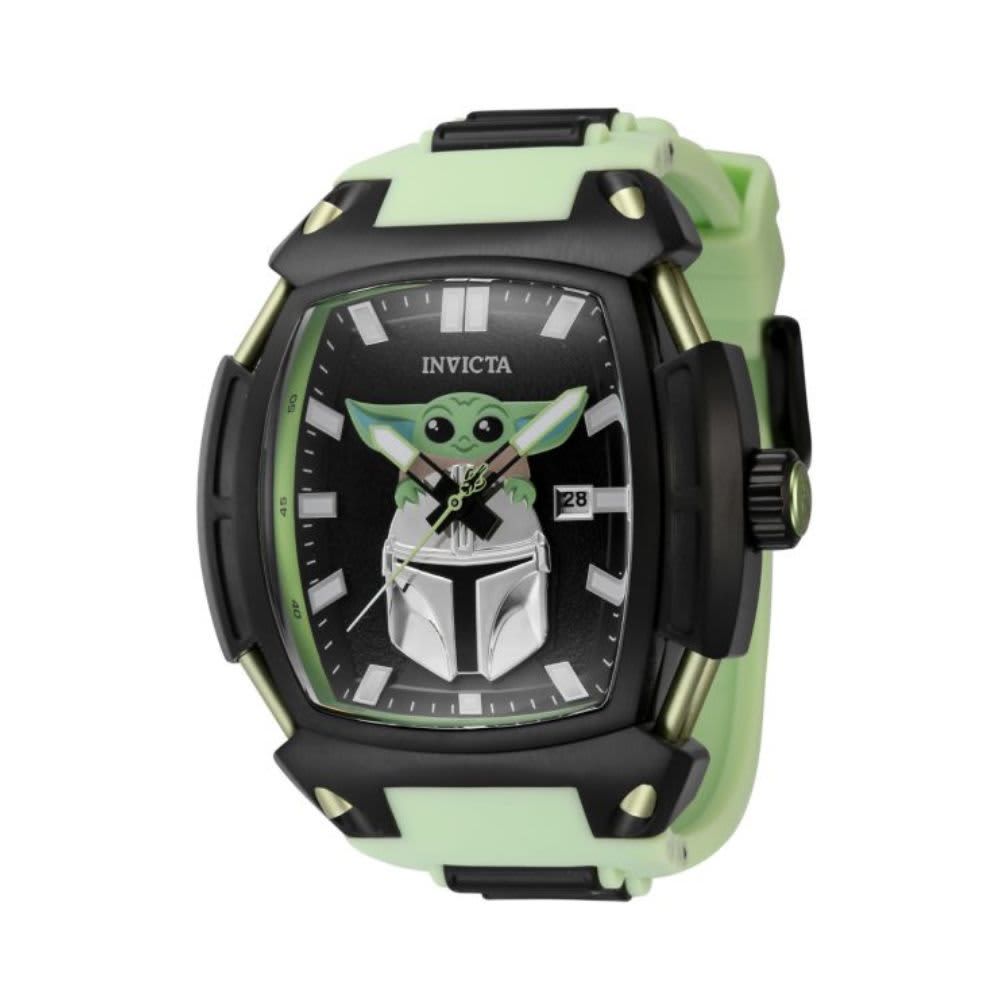 Invicta Star Wars The Child Men's Watch - 53mm, Black, Light Green (43010)