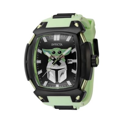 Invicta Star Wars The Child Men's Watch - 53mm, Black, Light Green (43010)