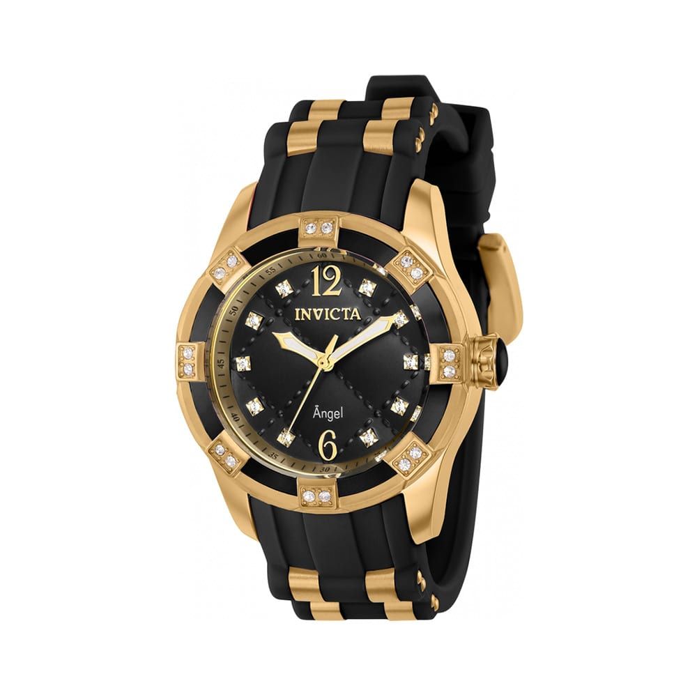 Invicta Angel Women's Watch - 38mm, Black, Gold 36716