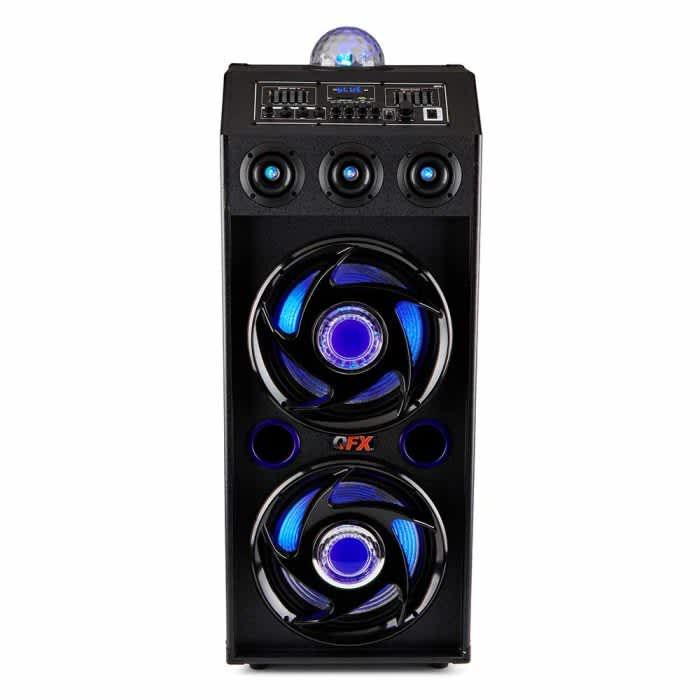 QFX 2x12" Cabinet PA Speaker with Built-in Amplifier SBX-412207BT