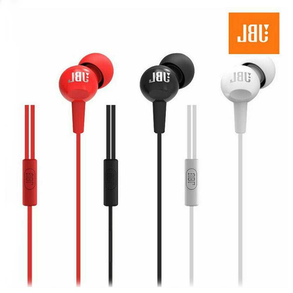 JBL – C100SI Wired In-Ear Headphones – Black