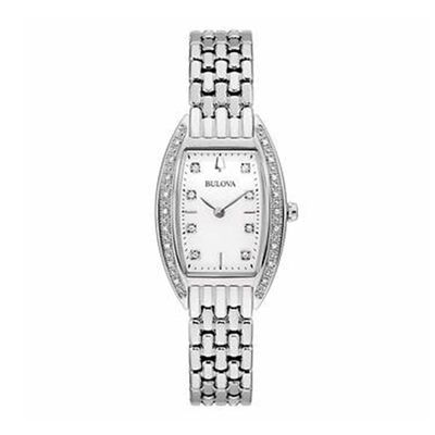 Watch Bulova  White Mother-of-Pearl Dial Diamond Stainless Ladies 1421991