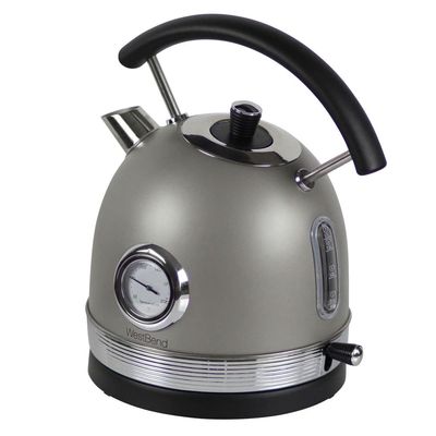 WEST BEND – 1.7 L Retro‑Style Corded Electric Kettle – Gray