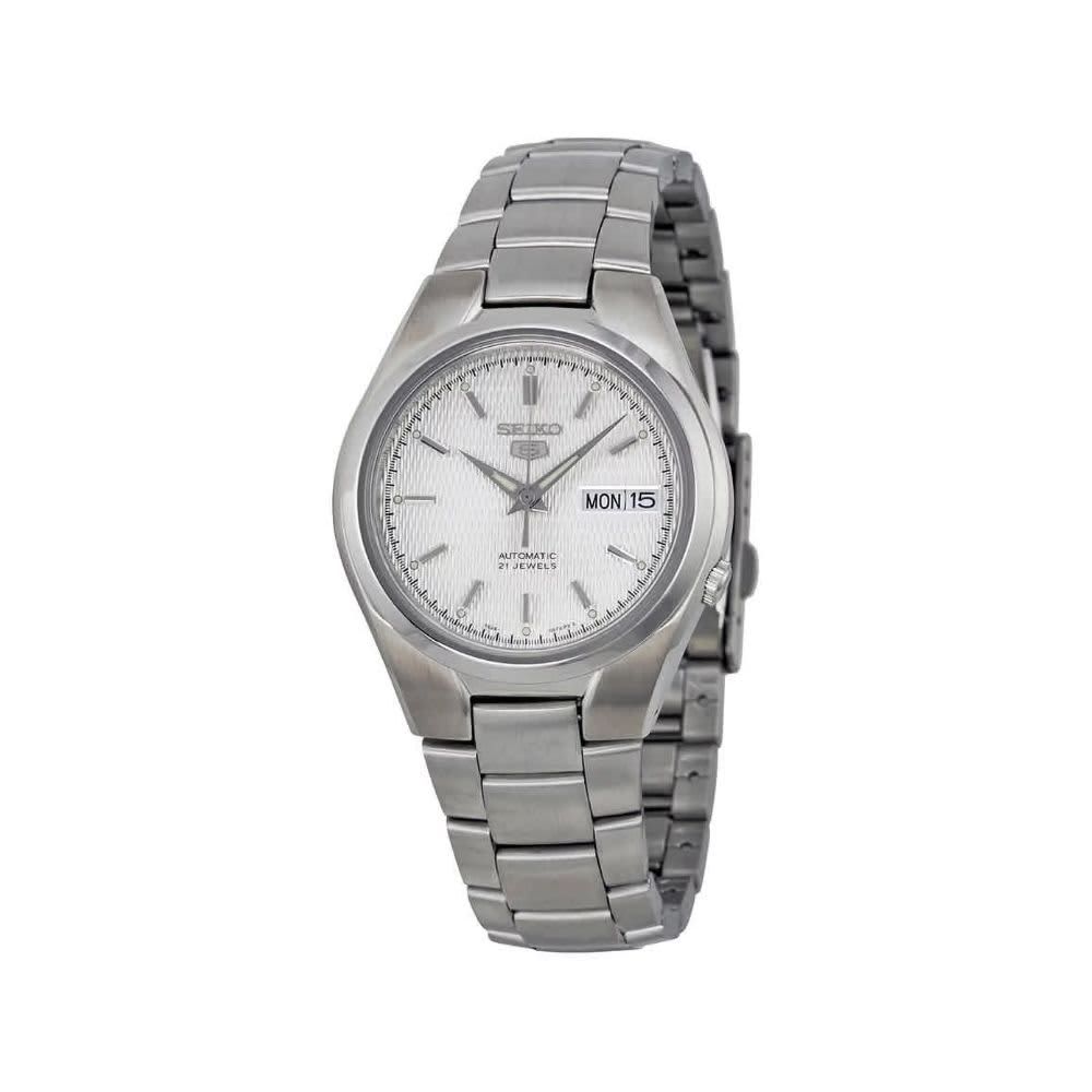 Seiko Men's 5 Automatic Silver Dial Watch SNK601