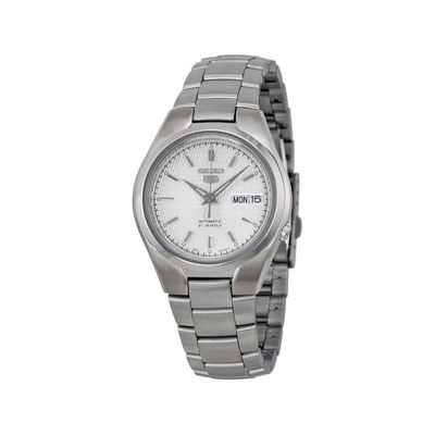 Seiko Men's 5 Automatic Silver Dial Watch SNK601