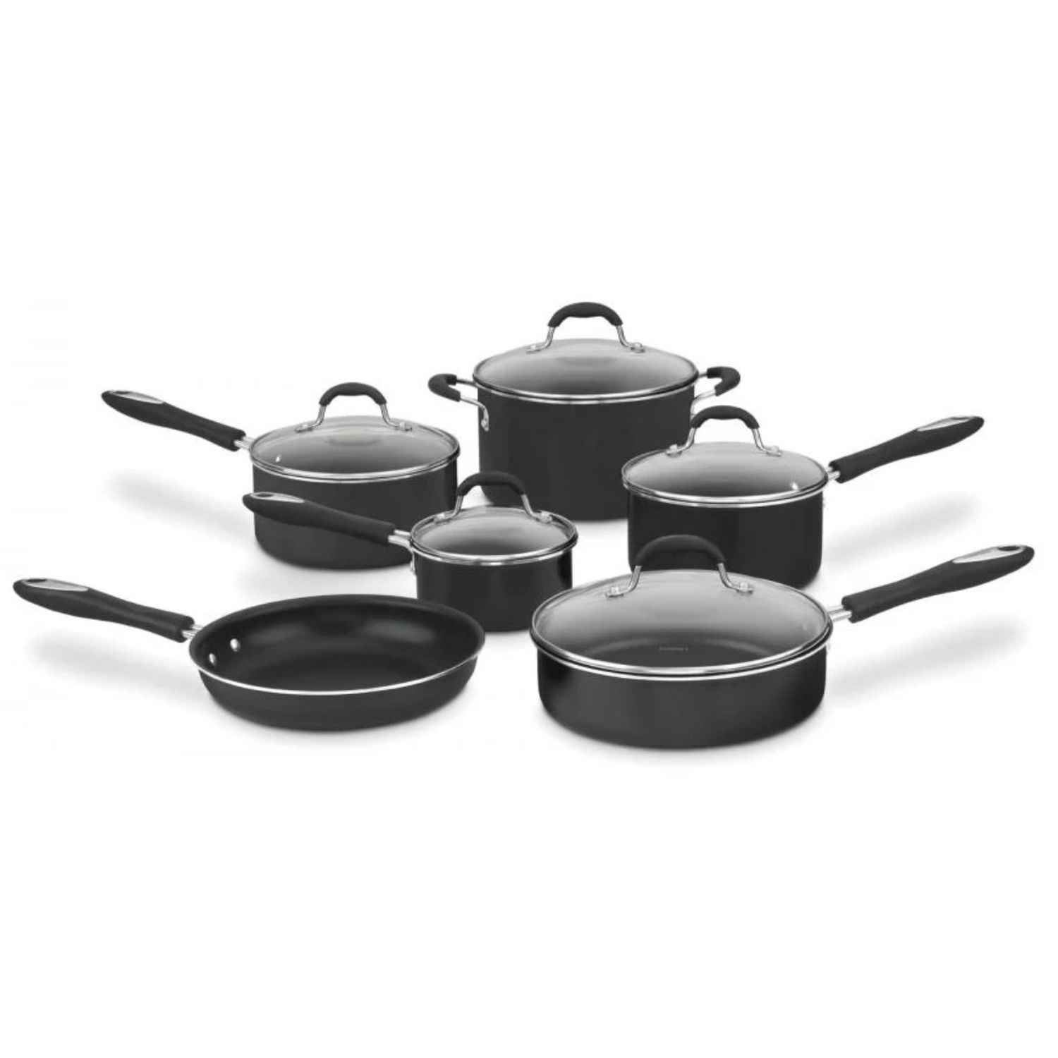 CUISINART – 11-Piece Nonstick Cookware Set - Black