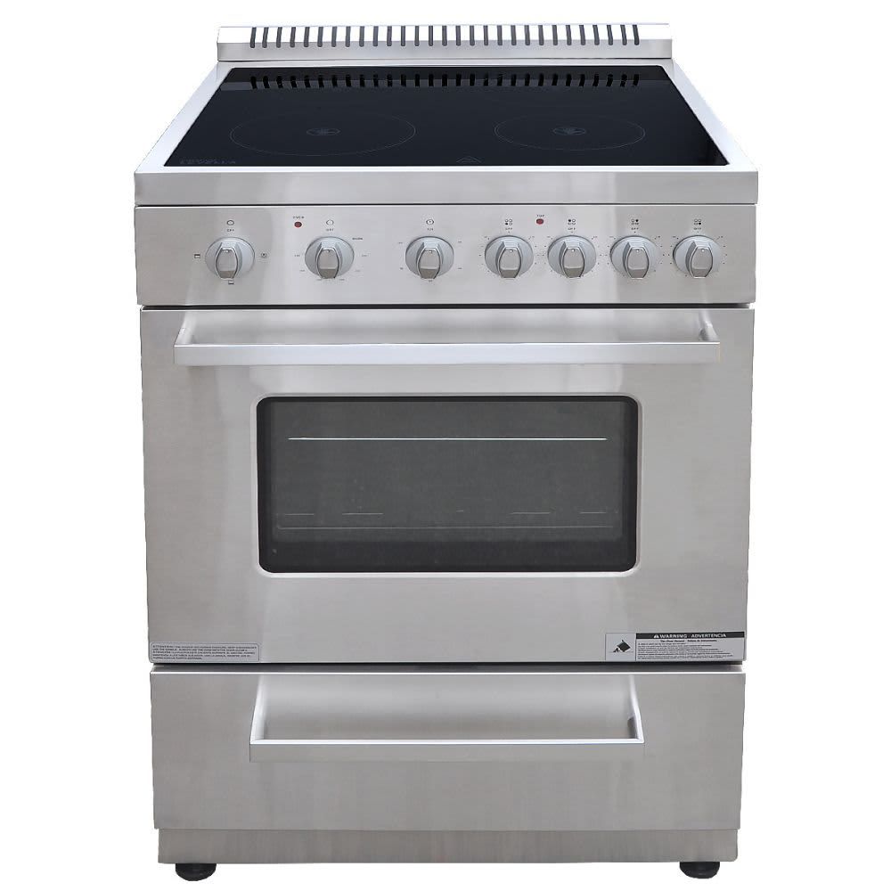 Premium 24″ 4 Burners Electric Stove 220V PRE2426GS