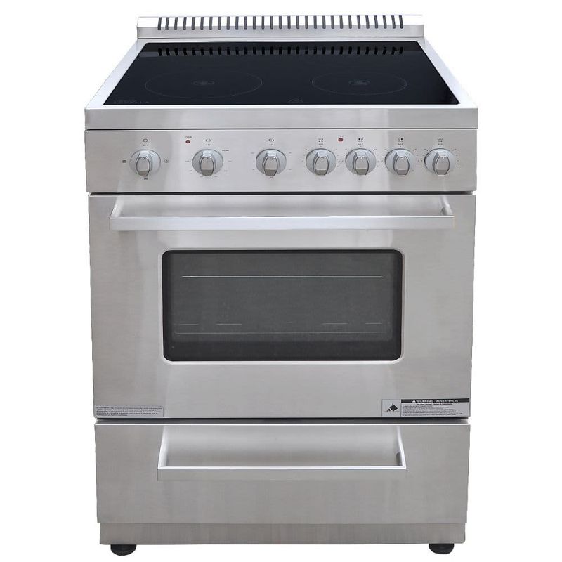 Premium 24″ 4 Burners Electric Stove 220V PRE2426GS