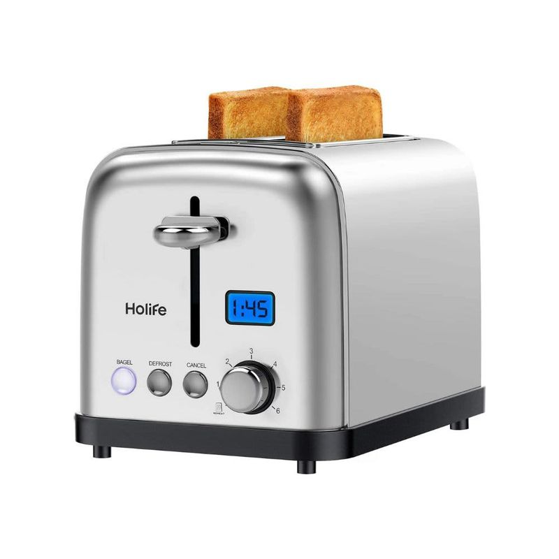 HOLIFE – 2 Slice Toaster 850W - Silver
