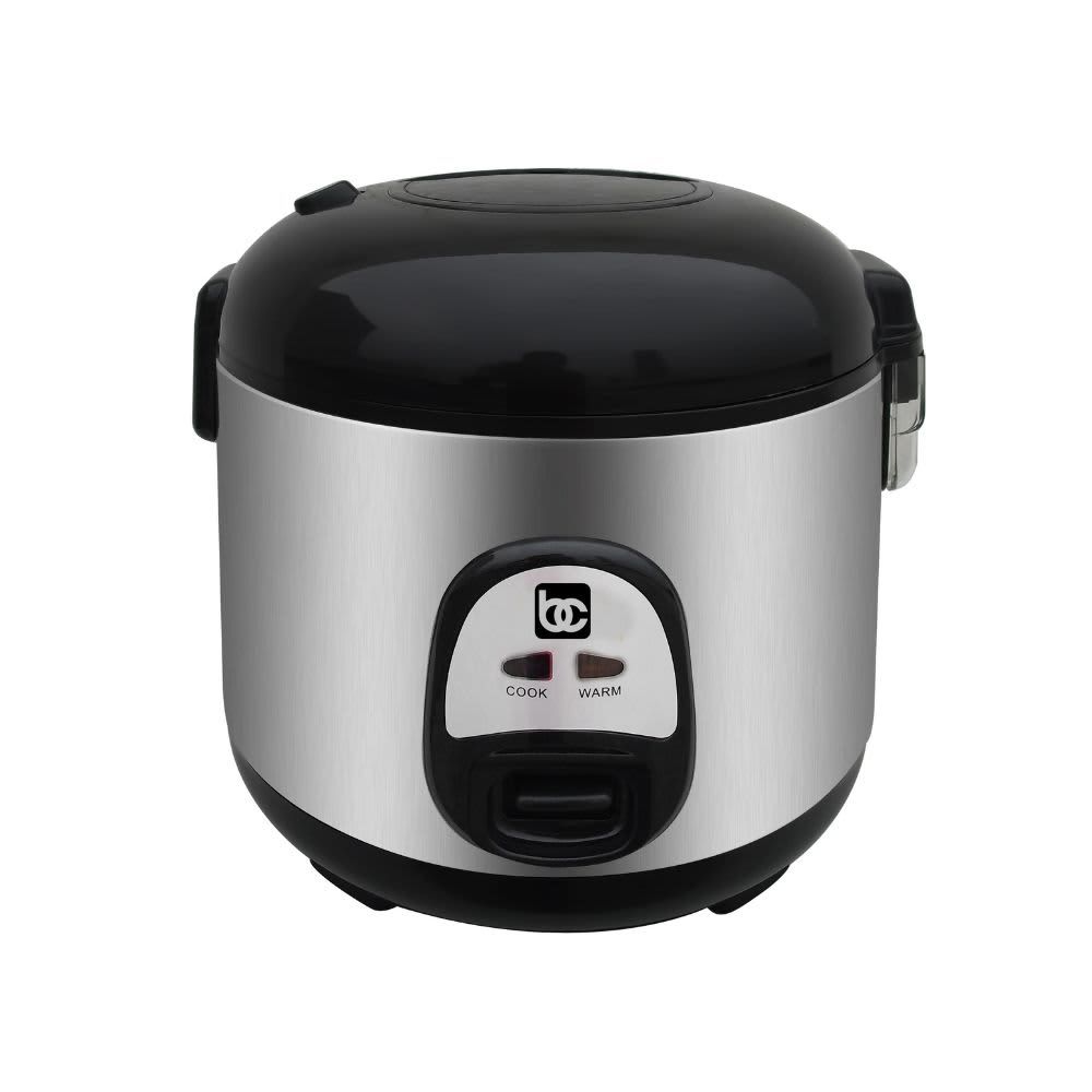 Bene Casa 7 Cup Stainless-Steel Thermo Rice Cooker, Simple Function BC-43921