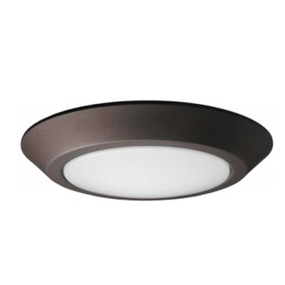 SATCO – 10" LED Flush Mount Disk Light – 3000K – Bronze Finish