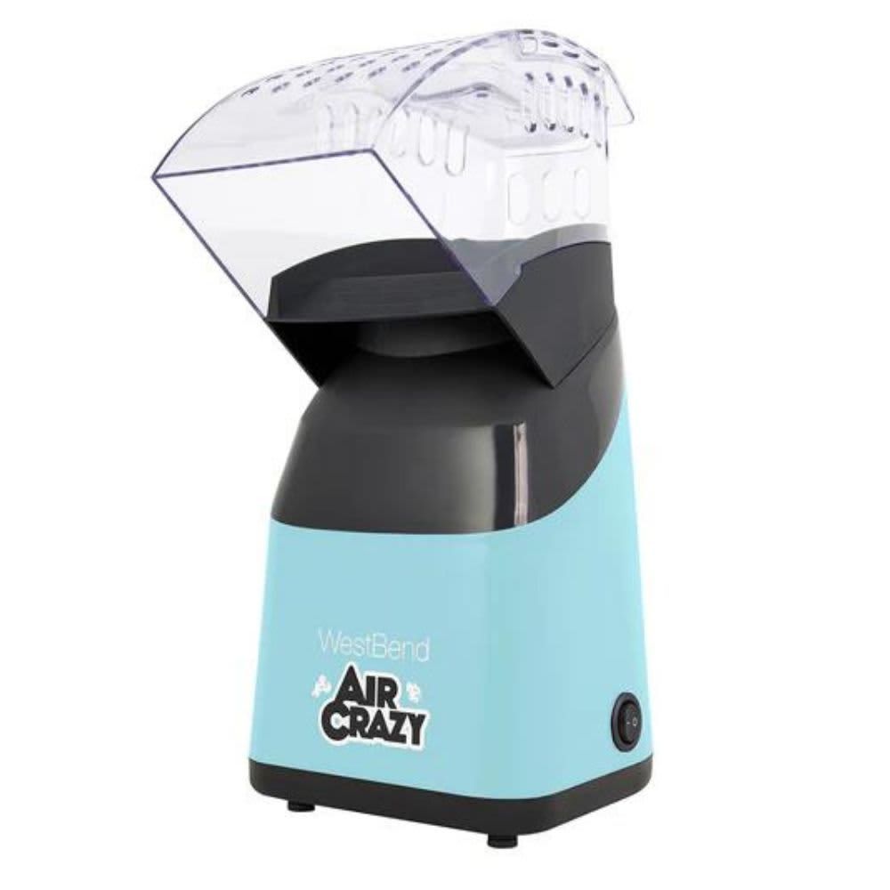 West Bend - 4QT. Air Crazy Hot Air Popcorn Machine, Blue