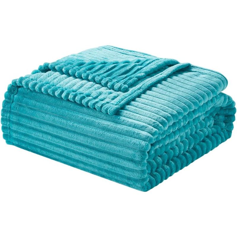 NESTL – Manta de felpa Queen 90"x90" – Teal