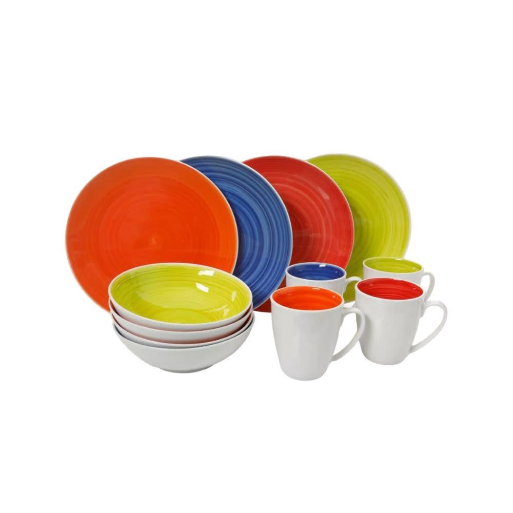 Gibson Home Crenshaw 12 Pc. Ceramic Dinnerware Set 124312.12
