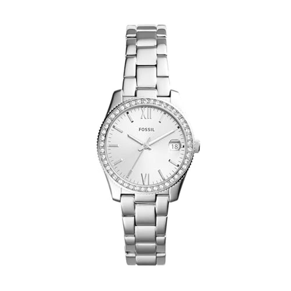 FOSSIL – Scarlette Mini Quartz Stainless Steel Three-Hand Watch ES4317 – Silver Glitz