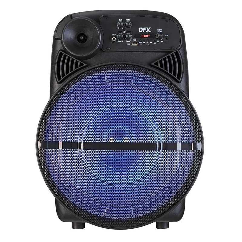 QFX – 15″ Bluetooth Speaker with LED Party Lights – Black